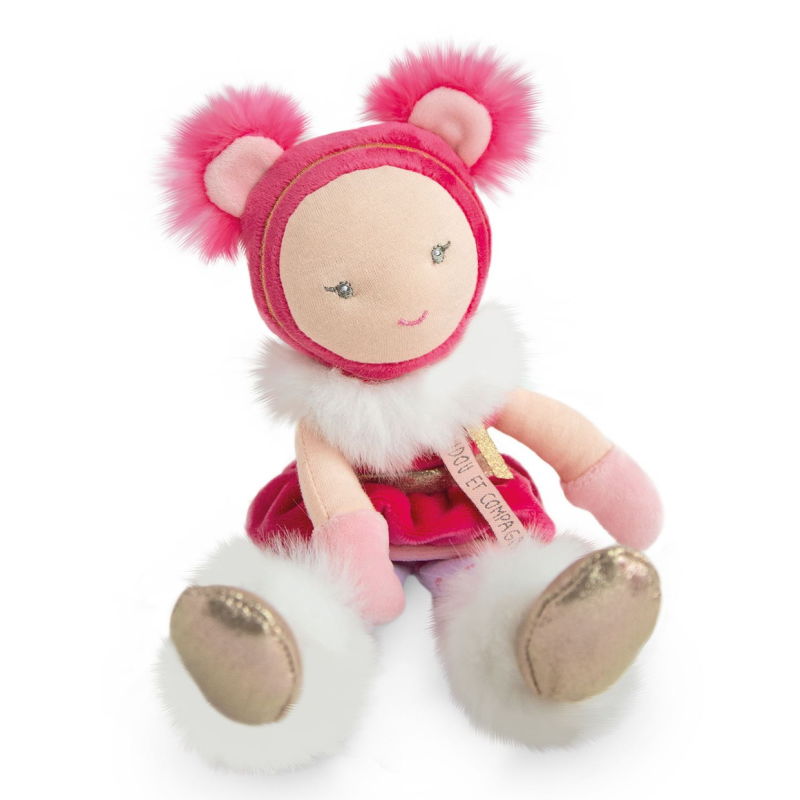  - lady poupée déguisée en ours rose 25 cm 